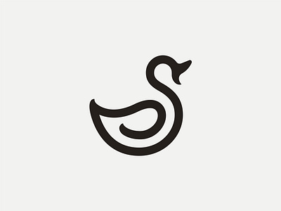 Proud Duck Mark design duck feathers flat icon illustration logo logomark mark proud quack vector