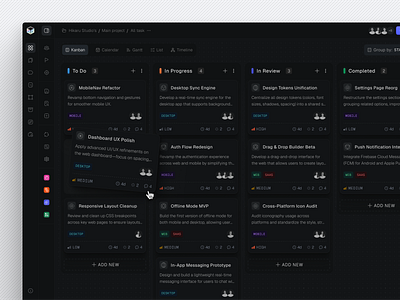 Effica - Task Management Dashboard dashboard dashboard design kanban management management app prioritization productivity progress tracking project management saas side peek sidepeek task task management task management dashboard task tracking team activity time management todos workload