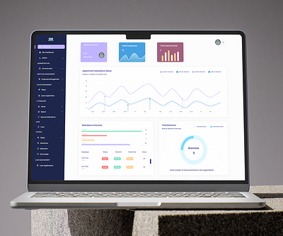 SmartBrains-HRMS | Case Study adobe xd attendance branding case study crm dashboard data figma hrms illustration records ui users ux web design