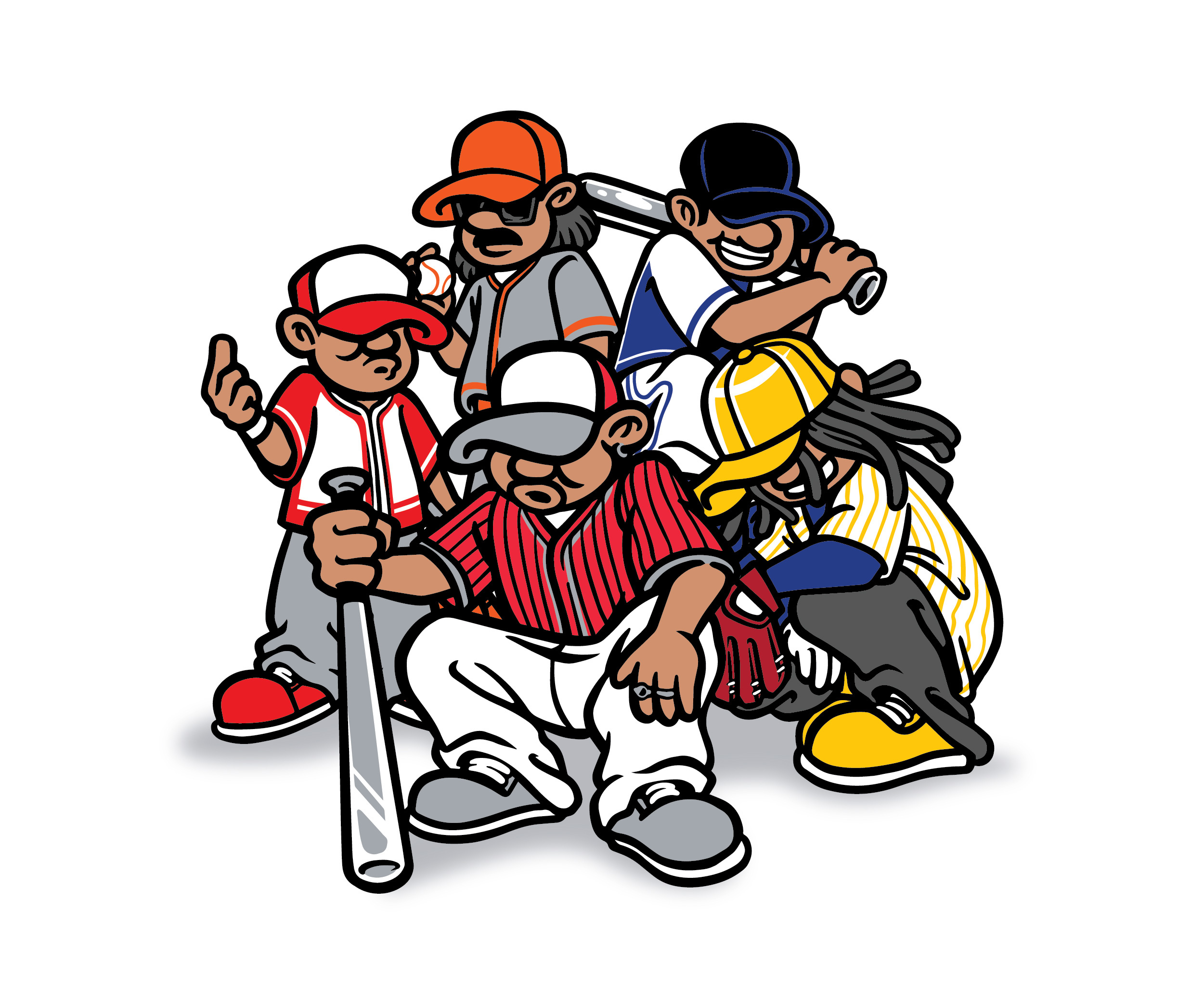 School Baseball Mascots Character 90s artwork baseball baseball team branding design graphic design hip hop illustration letter logo logo oldschool retro school sports vector vintage