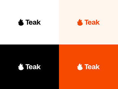 Teak Logo Design 🔥 branding design logo minimal saas ui web design