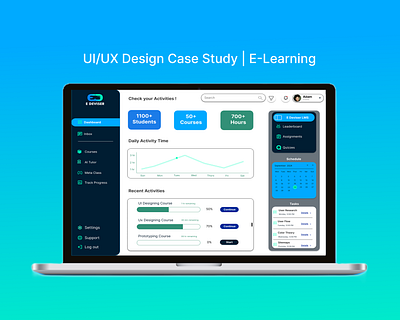 LMS-E Devisor Case Study | UI/UX Design case study crm dashboards e learning figma gamification hrms learning lms mockups ui ux web application web design