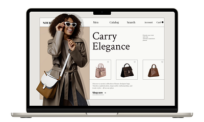 Handbag Fashion Shop Website animation design ui ux web webdesign