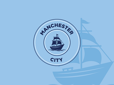 Manchester City Fantasy Logo branding champions league creative design esport logo flat design football football logo graphic design icon illustration logo design manchester city manchester logo premier league sports logo ui ui ux vector