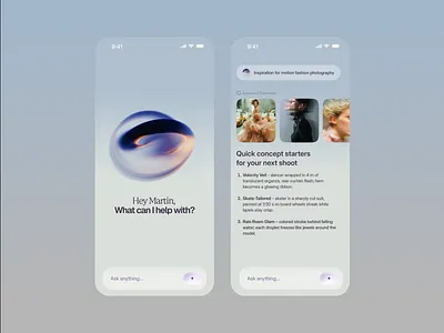 AI Chat - Exploration 3d ai chat chat design mobile shape ui uidesign ux
