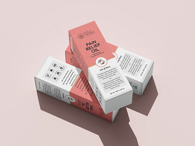 Pain Relief Oil Packaging Design 🧴 – Poly Herbs bag design bottle design box packaging cosmetic label design design designer illustration label design oil label design packaging design pouch design product label