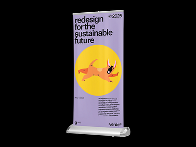 g―verde® — brand identity design for sustainable future banner banner billboard brand identity branding colorful conference dog environment green identity long banner mockup poster print design stand banner sustainability sustainable visual visual identity waxyweb