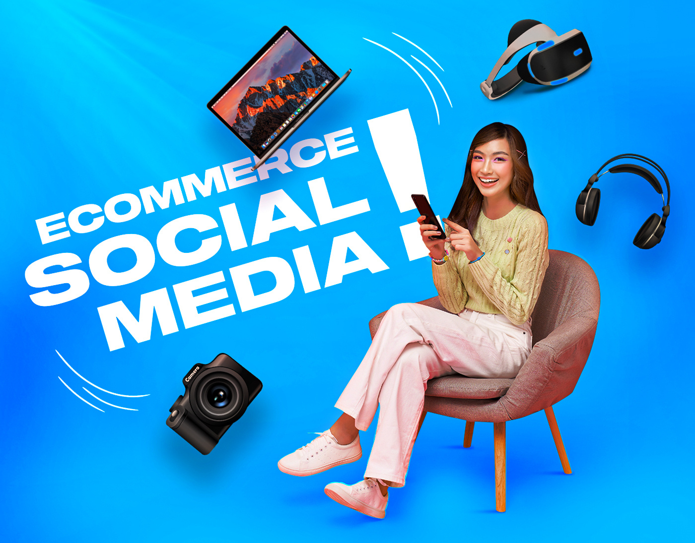 Social Media Ad Creative - Ecommerce ad creatives banner design content design ecommerce electronics facebook post gadget instagram post design social media design