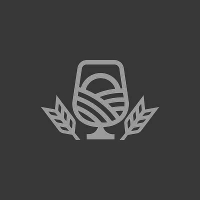 HOP HARVEST AND VINE icon logo design restaurant branding rev pop