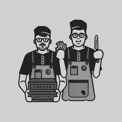 CHEESE BROTHERS branding cheese illustration rev pop