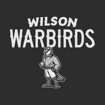 WILSON WARBIRDS branding identity illustration logo design rev pop