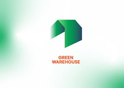 Green Warehouse - Logo Design brand design branding design digital art gradient logo graphic design green house house logo design house vector logo logo design vector visual identity