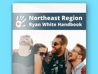 Ryan White Handbook book design graphic design print