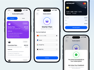 Subscription Page - Business Management Ap billing page billing subscription business interface management minimalist pricing pricing plan productivity project subscribe subscription page subscription screen