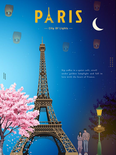 Paris Moments — Coffee, Love & the Eiffel Glow ☕❤️🗼