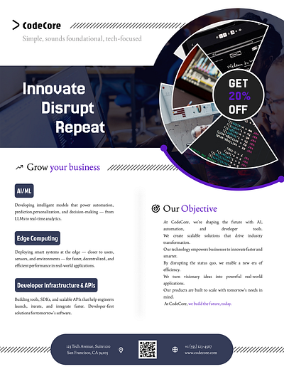 CodeCore — Innovate. Disrupt. Repeat.