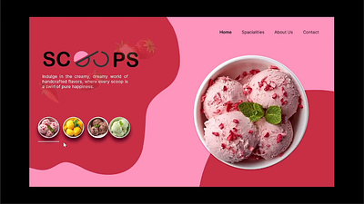 🍨 3D Ice Cream Carousel UI – Made in Figma 3d 3dcarousel animation creativeui dribbbleshots figma figmaanimation foodappdesign icecreamui interactiondesign logo motiondesign playfuldesign productdesign smartanimate ui uianimation uidesign uxdesign