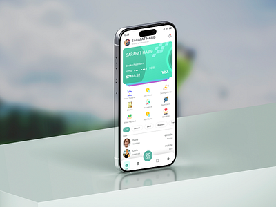Mobile Banking Fintech App UI Design app application banking crypto dashboard figma fintech landing page mobile nft transaction ui ux web website design