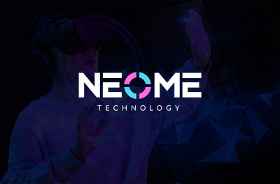 Tech, Tech Logo Branding, Technology Logo Design-NEOME Technolog brand identy brand visualize branding branding kit design graphic design logo logo design tech logo branding technology logo design
