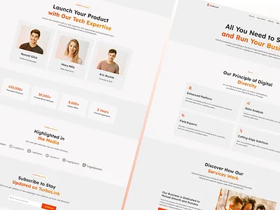 TurboLink-Digital Marketing Website Design 3d animation app branding design graphic design illustration logo motion graphics typography ui ux vector