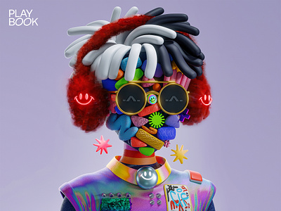 Playbook x Leo Natsume NFT Limited Collection | 04 3d 3d illustration ai avatar branding character design crazy creativity design illustration interface motrion nft ui ux web web3