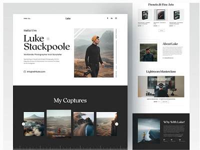 Portfolio Website by Webflow photographer web designer webflow