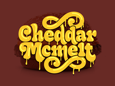 My guilty pleasure design food hamburger lettering type typography