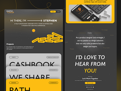Personal Portfolio Website branding design figjam figma graphic design illustration logo personal portfolio profile design ui uiux ux website design
