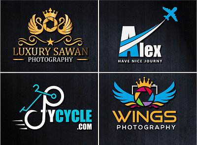 luxury photography logo | travel logo | eccomerce logo animation athletic branding creative design graphic design illustration logo logo design and brand logo design fashion logo process luxury photography logo ui ux vector