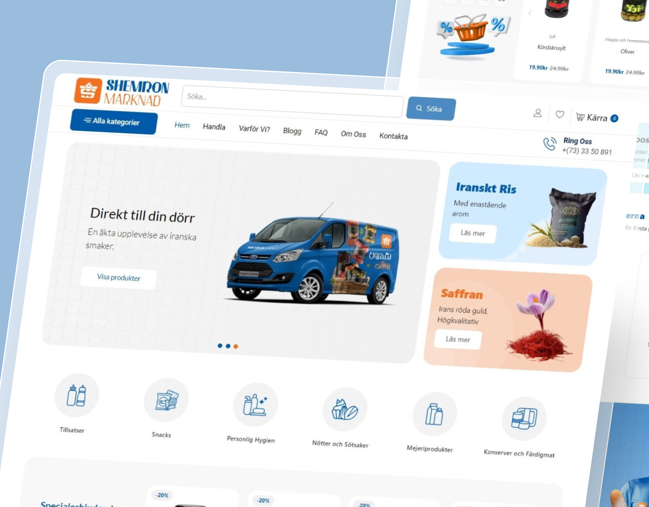 Grocery Store Site – Shemron Market branding design figma design food site grocery grocery store illustration online shop supermarket ui ui design web design website wordpress