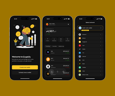 Cryptic branding crypto design graphic design logo ui uidesign uiux uiuxdesign