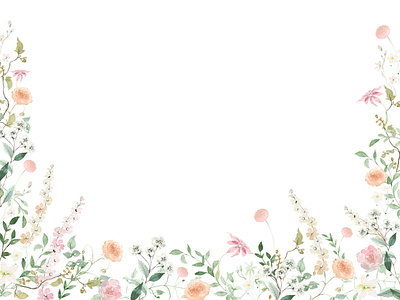 Summer Floral Border by Harriet de Winton on Dribbble