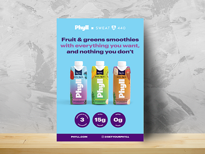 Smoothie Drink Flyer Design beverage cpc graphic design protein