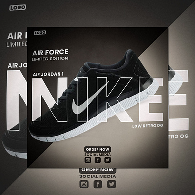 NIKE SHOE ADS POST DESIGN 3d branding design food graphic design illustration logo motion graphics ui vector