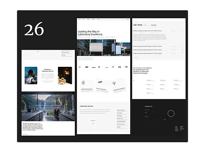 Lab Website design concept labortory ui ux website