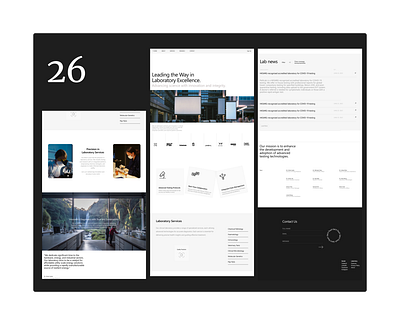 Lab Website design concept labortory ui ux website