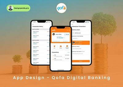 QOFA Mobile Banking - Mobile App design android app best branding creative design digital banking figma graphic design illustration ios logo mobile bankibg mobileapp prototype ui user flows wireframes
