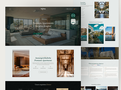 SigmaHotel – Luxury Hotel Website Landing Page clean modern hotel booking hotel branding hotel landing page hotel website luxury brand luxury hotel landing page luxury hotel website luxury real estate luxury website resort website travel app ui web design web interface design website well ness design