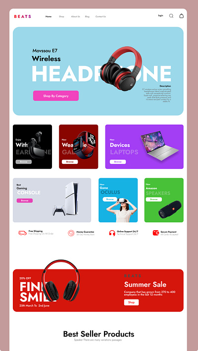 e commerce UI concept ui ux