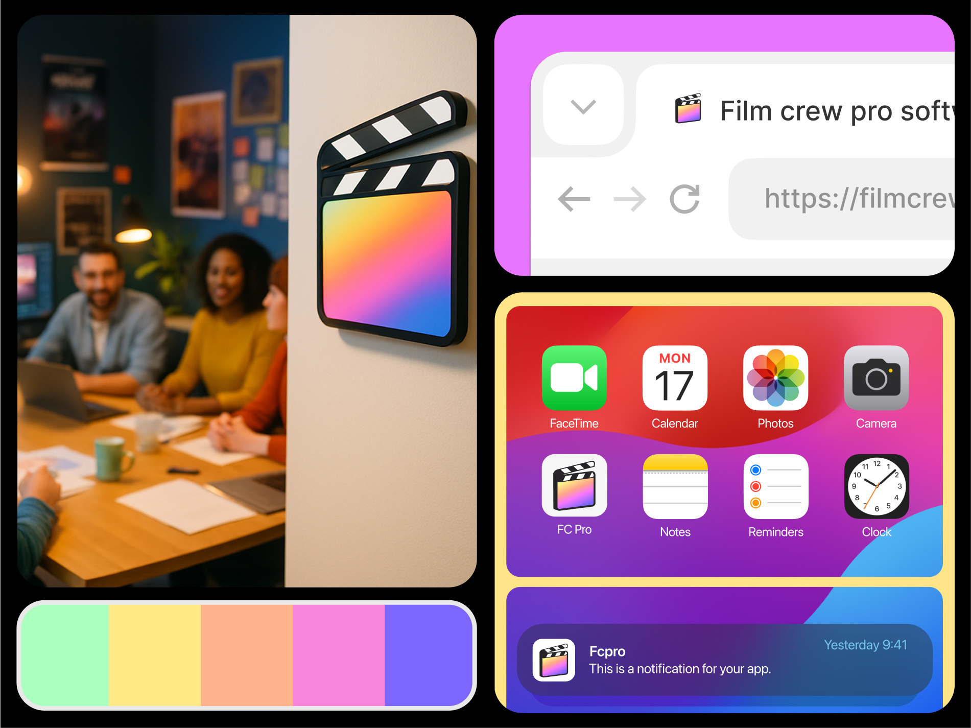 Logo Design | Film Production Software clapboard design film industry film logo film production logo logo design management logo modern logo production logo software logo