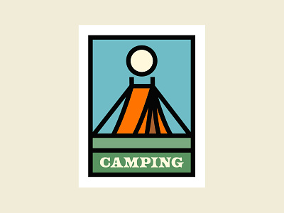 Camping artwork camping creative design illustration illustrationart minimaldesign nature patchart patchdesign vector artwork