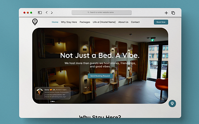 Hostel Booking Website adventure travel booking platform booking website budget travel explore the world hostel website landing page solo travel travel travel website ui ux design web design youth hostel