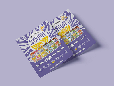 Sugar Free Drink Sell Sheet Design cpg fruit graphic design monk fruit print