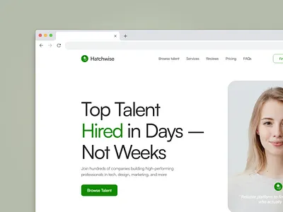 🎯 Hatchwise – Talent Hiring Platform branding course design dkw edtech education fiverr hiring platform illustration landing page learning logo minimal ui ui design ui inspiration uiux upwork ux webdesign