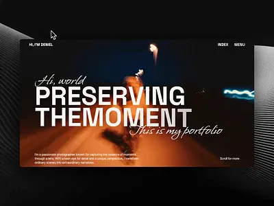 Daniel - Protfolio Webflow Website agency website art director website photographer portfolio photography website portfolio template portfolio website web design webflow template website design