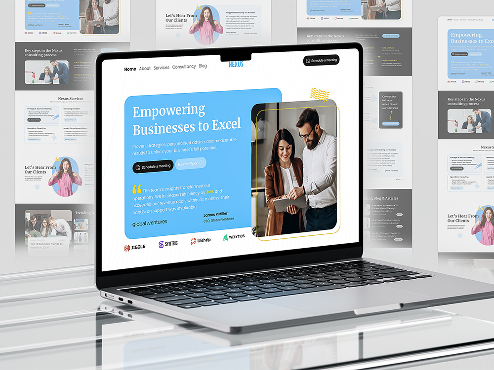 Business Ventures Home Page Design figma design figma website fullstack development home page design landing page ui ux design user interface design web design webflow design website design website mockup wesite design wordpress wordpress website