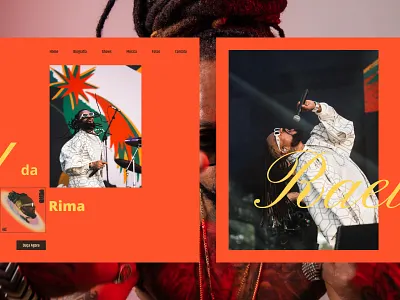 Hero Section - Rael art directed branding design editorial design graphic design hero section illustration musisian rael rapper singer ui user interface web design