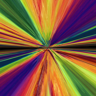 The Speed of Color abstract digital painting
