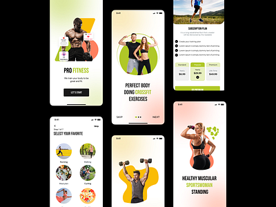 Fitness Mobile App app application design branding design figma fitness graphic design illustration mobile app prototyping responsive design software design ui uxui