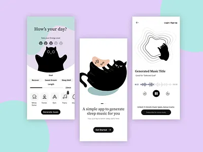 Meditation app design app design application design branding design figma graphic design illustration meditation prototyping responsive design software design ui uxui